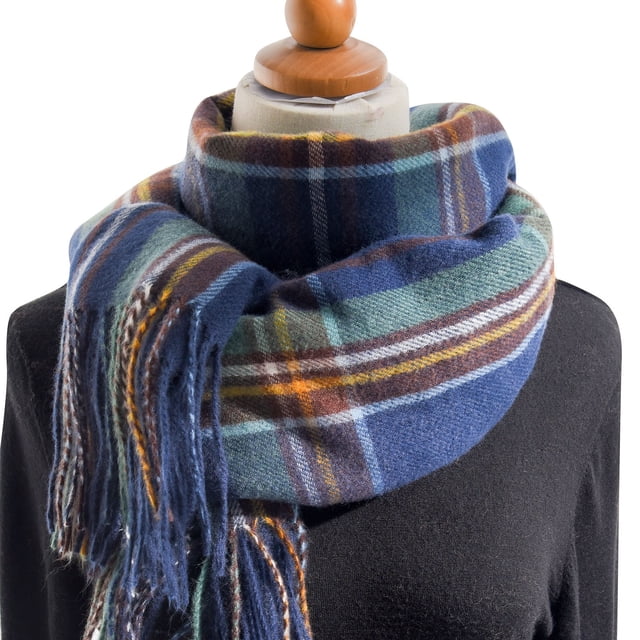 adviicd Womens Thick Ribbed Knit Winter Infinity Circle Loop Scarf Fall Outfits for Women 2025 (Blue,One Size)