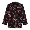 thumbnail image 1 of Alfani Womens Piped Button Up Shirt, Black, X-Large, 1 of 1