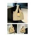 thumbnail image 3 of Lunxisen 4 Pcs Keychain Tote Bag, Lightweight, Foldable, Expandable Leather Mini Bags with Key Ring, Portable Handbag for Daily Errands, 3 of 9