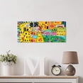thumbnail image 3 of Graffiti Wall Decor Abstract Canvas Wall Art 3 Panel King and Queen Artworks Abstract Colorful Poster Print Graffiti Kiss Pictures Urban Street Painting for Bedroom Ready to Hang-12"x16"in, 3 of 6