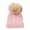 Pink, variant on CPNG Kids Winter Hat Outdoor Keep Warm Hat Toddler Knitted with Pom Poms for Baby Girls Boys Cute Soft Cap Hat Slouchy Solid Warm Hats for Cold