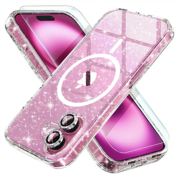 Funda magnética para iPhone 16 con protectores de pantalla Choiche