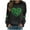 Black, variant on Funny St Patricks Day Shirt Women Shamrock Crewneck Sweatshirt Long Sleeve Casual Pullover Saint Patricks Day Shirt Green Going Out Tops for Women