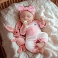 thumbnail image 1 of Muñeca Reborn JIZHI de 30 cm, cuerpo suave, realista, con accesorio, 1 of 8