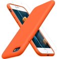thumbnail image 2 of PYYNA-Ultra Slim Designed for iPhone SE 2022(3rd Gen)/iPhone SE 2020(2nd Gen)/iPhone 7/iPhone 8 Case with Screen Protector, Multi-Color Silicone Shockproof Phone Case(Orange), 2 of 4