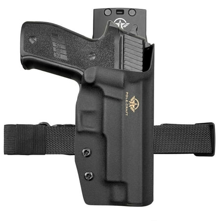 Sig P226 Holster OWB Kydex Holster Custom Fit: Sig Sauer P226 Full Size 4.4 Barrel Pistol Case - Outside Waistband Carry / 1.5-2 Inch Belt Clip (Black Right)