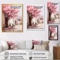 thumbnail image 4 of Designart "Springtime Bliss Pink and White Floral Bicycle I" Transportation Canvas Wall Art - Modern Pink Bicycle Bedroom Canvas Wall Art, 4 of 6