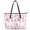 Butterflies Cherry Blossoms, variant on Uourmeti Blue Butterfly Print Handbag, Leather Saddle Handbag for Everyday, Lightweight Waterproof Curved Bag