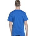thumbnail image 3 of Dickies Essence Medical Scrubs Top for Men V-Neck Plus Size DK630, 5XL, Royal, 3 of 5