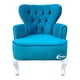 thumbnail image 1 of Sillon Vintage Individual Terciopelo Turquesa, 1 of 3