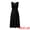 Black, variant on Women's Sleeveless V Neck Elegant A Line Midi Dresses M Blue