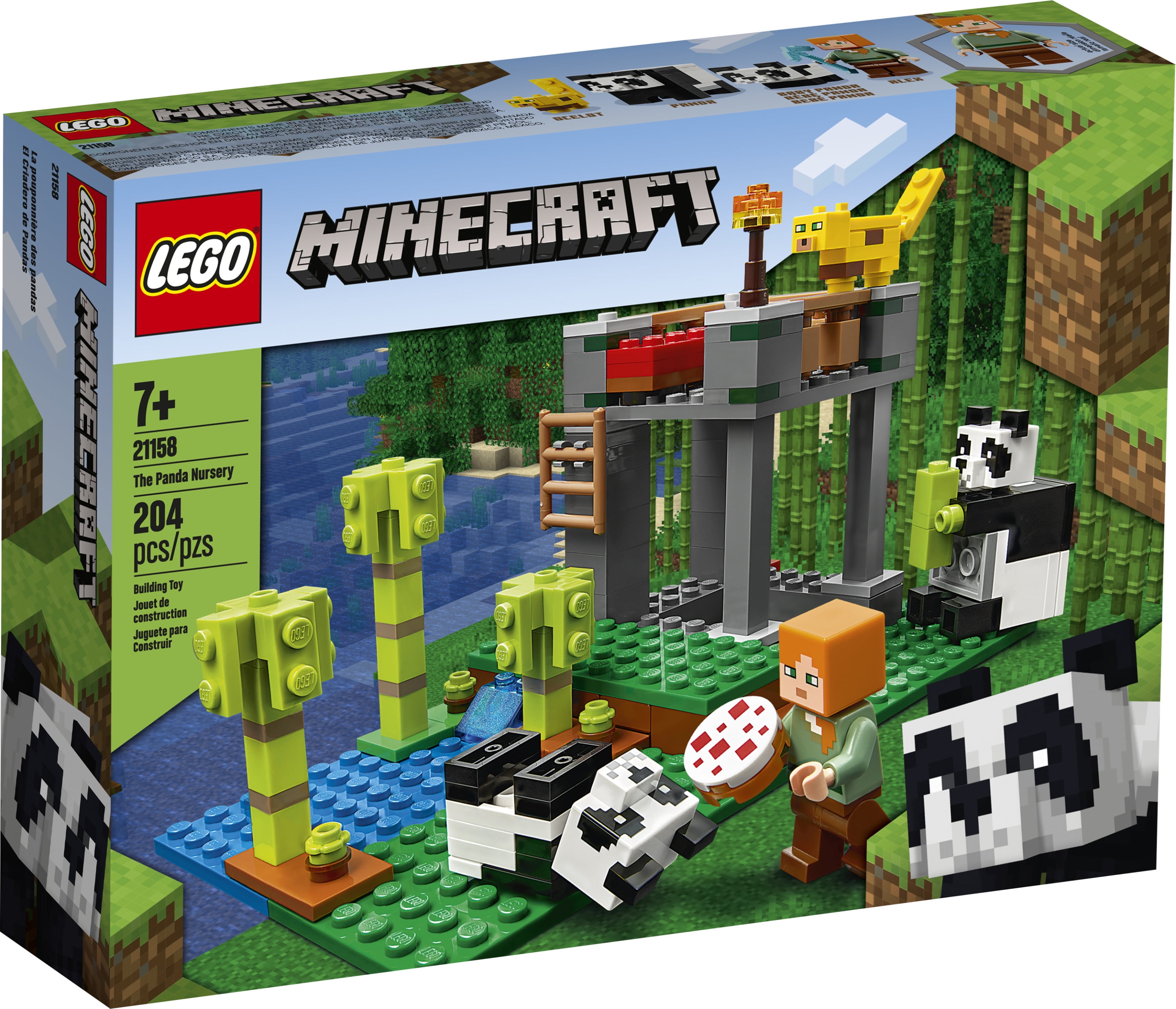 Lego Minecraft The Panda Nursery Construction Toy For Kids Great Creative Gift For Fans Of Minecraft 4 Pieces Walmart Com Walmart Com