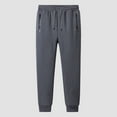 thumbnail image 6 of felwors Women's Fleece Lined High Waist Joggers - Zipper Pocket Warm Athletic Sweatpants Grey, M, 6 of 7