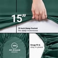 thumbnail image 4 of Utopia Bedding Queen Fitted Sheet - Bottom Sheet - Deep Pocket - Soft Microfiber - Shrinkage and Fade Resistant - Easy Care -1 Fitted Sheet Only Emerald, 4 of 8