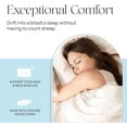 thumbnail image 5 of East Coast Bedding Goose Down Feather Pillows Medium Support 100% Cotton 300TC Pack of 2, Standard Size 20x26 Inch, 5 of 8