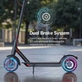 thumbnail image 2 of TOYTEXX Trottinette Électrique Pliable 350W pour Adultes, Pneus Alvéolés de 8,5 Pouces, Batterie 36V 10,4ah, Contrôle par Application, Freins Doubles, jusqu'à 25 km/h, Autonomie de 25–30 km, Noir, 2 of 8