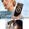 thumbnail image 4 of Dteck Magnetic Case for iPhone 16 Pro Max 6.9 Inch Compatible with Mag-Safe, Soft TPU Heart Design Phone Cover with Lanyard Wrist Strap Shockproof Protection Slim Case for Women,White, 4 of 7