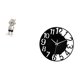 thumbnail image 5 of Estatua de , figura de escritorio, reloj de pared acrílico grande, silencioso, moderno, de resina, adecuado para oficina, hogar, dormitorio,, 5 of 8
