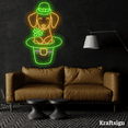 thumbnail image 3 of Craftnamesign Dachshund Dog Neon Sign, St. Patrick’s Day Sign, Kid Gifts, 3 of 4