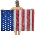 thumbnail image 6 of Bath Towel, Quick Dry, for Wooden American Flag Beach Towel for Travel, Swim, Pool, Camping, Outdoors and Sports Towel Lightweight, Compact and Sand Free 31x51 Inch, 6 of 13