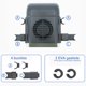 thumbnail image 4 of Speravity Ventilador trasero de asiento de automóvil con interfaz USB de 3 engranajes, Cable Universal de 5V, ventiladores de refrigeración de plástico Ventana automotriz Negro Speravity VI015931-01B, 4 of 6