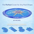 thumbnail image 5 of Solar Sun Rings UV Resistant Above Ground Inground Swimming Pool Hot Tub Spa Heating Accessory Circular Heater Solar Cover, Blue (3 Pack), 5 of 10