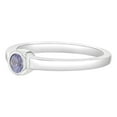 thumbnail image 3 of 925 Sterling Silver Simulated Alexandrite Birthstone CZ Ring For Girls Size 4, 3 of 4