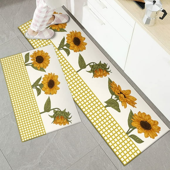 Sunflower Anti Fatigue Kitchen Mat