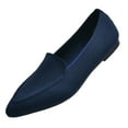 thumbnail image 2 of POEMLADY Women's Shoes Casual Loafers Slip on Flat Ballet Comfortable Breathable Shoes Black US10.5, 2 of 4