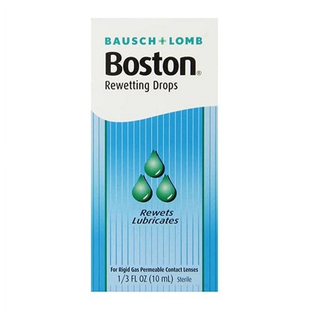 Bausch And Lamb Boston Rewettinging Drops For Contact Lenses - 10 Ml 0.33 fl oz - 3 Pack