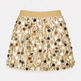 thumbnail image 5 of mgoYE Sequin Skirt for Girls Kids Elastic Waist A-Line Sparkly Mini Skirt, 5 of 7