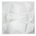 thumbnail image 4 of BalsaCircle 12 Matte White 20x20" Square 3D Diamond Textured PVC Stick On Wall Panels Party Events Home Decorations, 4 of 8