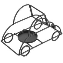 LEORX Metal Rotary Tealight Holders Home Tabletop Ornament Black 1Pcs