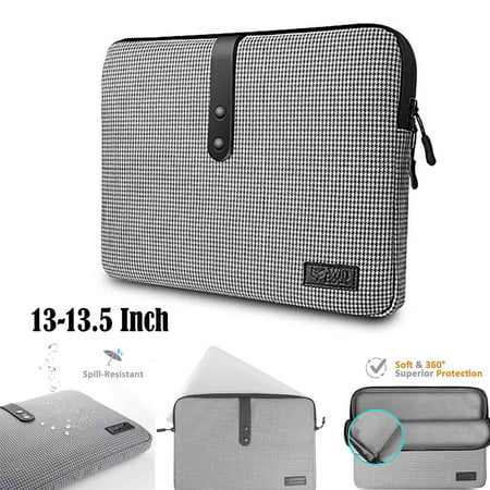 Laptop Sleeve Compatible 13 Inch New MacBook Pro with Touch Bar 2017/2016, Surface Pro 2017, Surface Pro 4/3, Dell XPS 13, Polyester Water (Best Sleeve For Dell Xps 13)