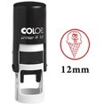 thumbnail image 1 of ICE CREAM Self Inking Mini Rubber Stamp Colop Round Decorative Teachers Stamps 12mm, 1 of 3