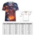 thumbnail image 2 of Geometric Abstract 3D Gradient Futuristic Cubes Women's Short Sleeve T-Shirt Crew Neck Casual Summer Trendy Loose Fit Tops, 2 of 6