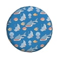 thumbnail image 3 of Rv Spare Tire Cover 17 inch - Ocean Cute Shark Jellyfish Fish Tire Covers for Trailers, Adjustable Camper Spare Tire Cover, 3 of 7