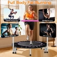 thumbnail image 2 of Tomile Mini Trampoline de Rebond, Transat D\'entraînement Physique Portable avec Ceinture à Boucle, Poignée Ajustable, Convient à l'Exercice D\'entraînement Physique Intérieur, 450 Lb, 2 of 9