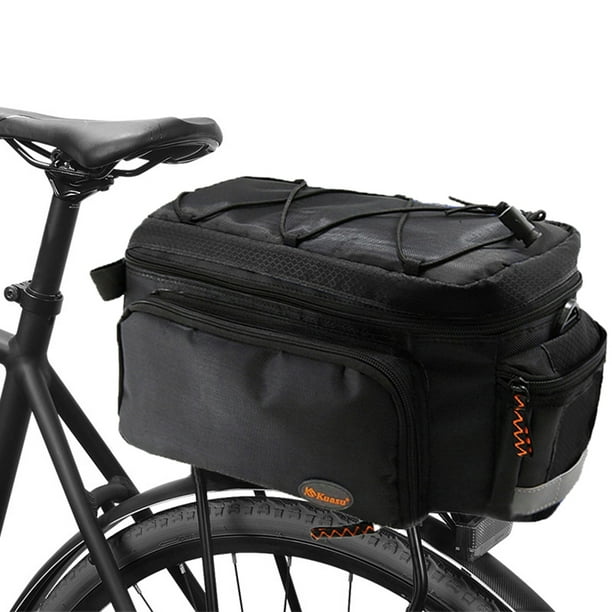 Bicycle Trunk Bag Cycling Rack Pack Bike Rear Bag with Rear Light Clip ...