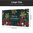 thumbnail image 4 of XMXT Non-Slip Gaming Mouse Pad, Christmas Snowflake Plants Mousepad Computer Keyboard Mats Desk Pads Office Decor Accessories, 15.8"x29.5", 4 of 8