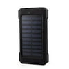 300000mAh Dual USB Portable Solar Battery c harger Solar p ower bank Black