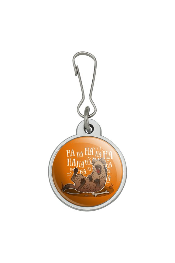 Laughing Hyena Jacket Handbag Purse Luggage Backpack Zipper Pull Charm