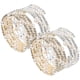 thumbnail image 1 of 4pcs Bangle Bracelets Women Wrist Jewelries Girls Rhinestone Wrist Bracelet Spiral Bracelets, 1 of 4
