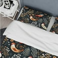 thumbnail image 4 of DESIGN ART Designart "Country Charm Red  Rooster Pattern" Gold Casual - Bed Cover Set With Shams King, 4 of 5