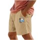 thumbnail image 1 of Pantalones Cortos para Hombre Cintura Elástica con Bolsillos Color Sólido Casual Cordón Suelto Pantalones Cortos de Ejercicio, 1 of 4