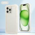 thumbnail image 5 of Shockproof Clear Case for iPhone 15, Luxury [Not Yellowing] [10FT Military Drop Protection] Hard PC Transparent Back Drop Protection Phone Case Cover for iPhone 15, White, 5 of 8
