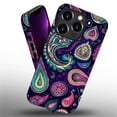 thumbnail image 3 of FKBRCL4U Compatible with iPhone 13 Pro Case, Colorful Paisley Shapes Pattern for Girl Full Body Design Soft Silicone Drop Shock Scratch Protection for iPhone 13 Pro, 3 of 7