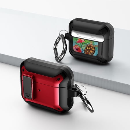 Duo Shield Secure Lock Designed For AirPods 3rd Gen With Hook  Red/Black price history on PriceWatchPro