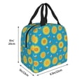 thumbnail image 2 of Rocae Bee Sunflower for Insulated Lunch Bag for Women Men,Large Lunch Box for Work School Picnic Hiking Daytrip, 2 of 5
