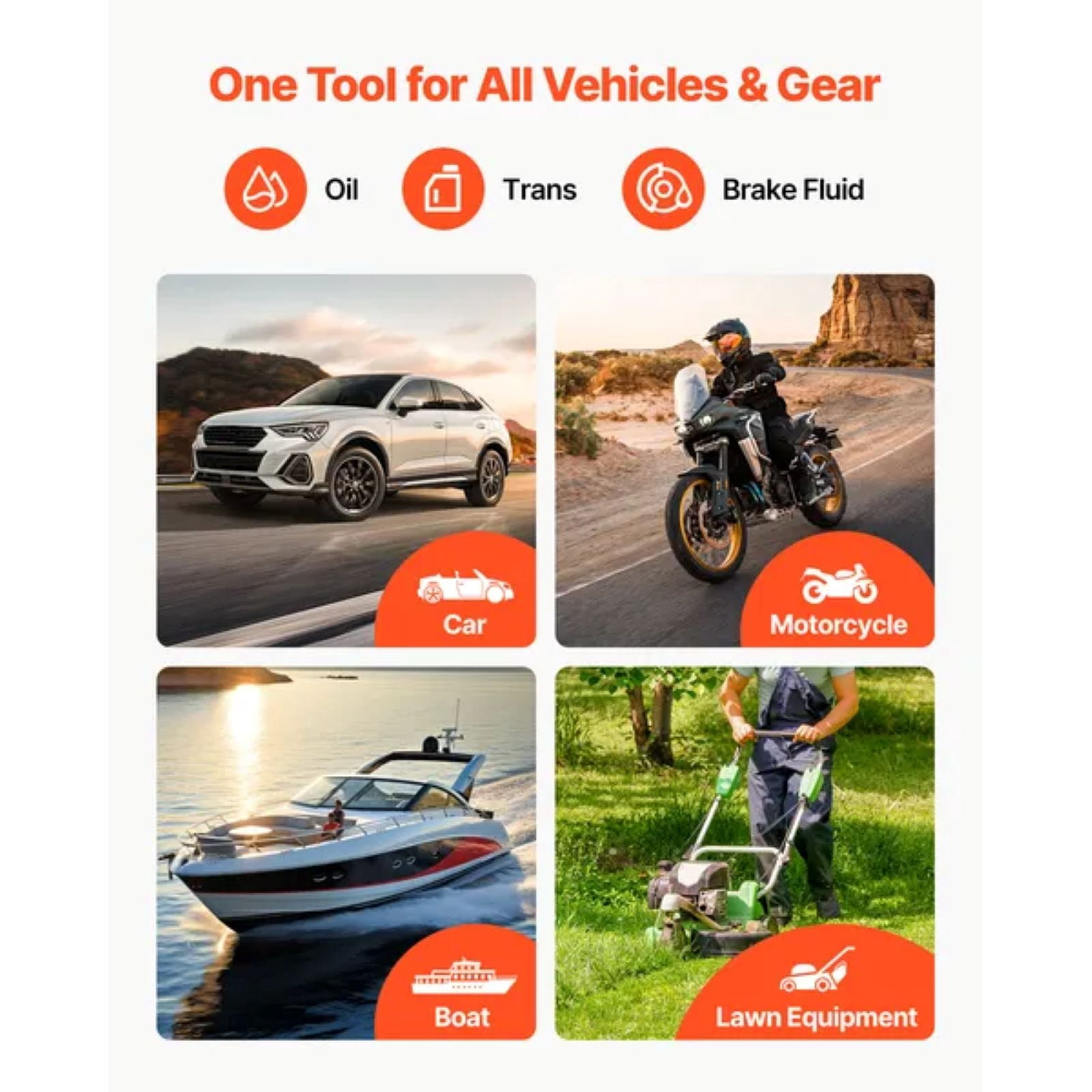 1500CC Fluid Extractor, Manual Automotive Fluid Pump Extractor, Oil Syringe with Long Hose and Extension Tubes Easy Oil Change, Suction Pump for Lawn Mowers Cars Ships Golf Carts Motorcycles